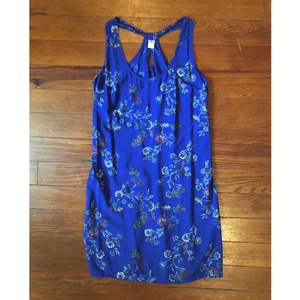Old Navy Floral Sleeveless Razor Back Shift Dress